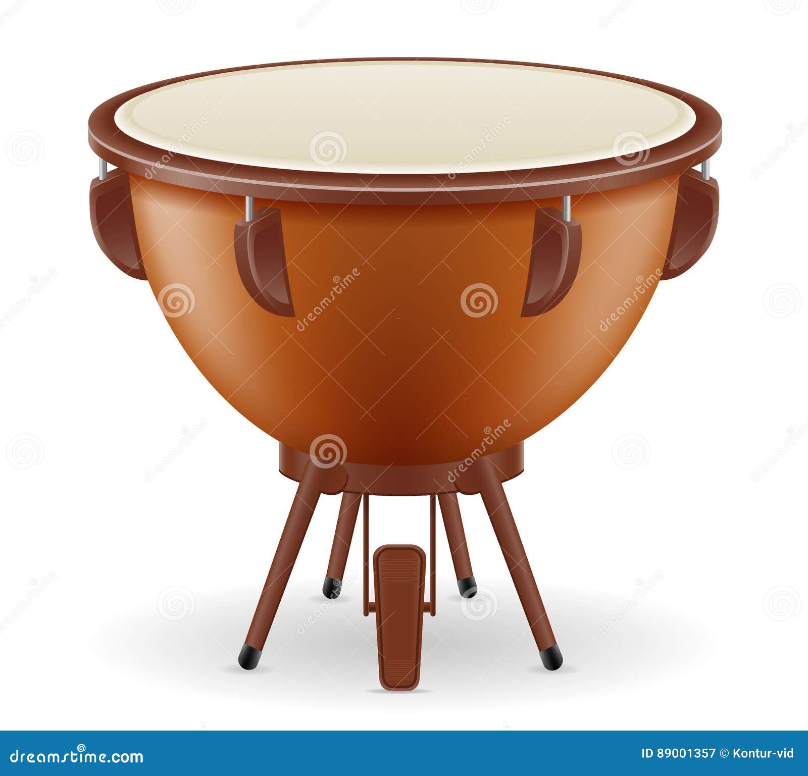 Timpani Drum Musical Instruments Stock Vector Illustration Stock Vector