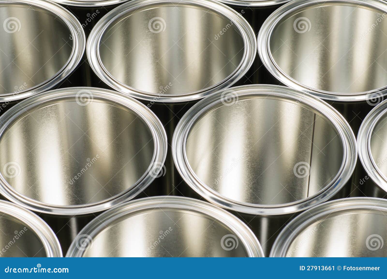 Tin buckets to store paint stock image. Image of shiny 27913661