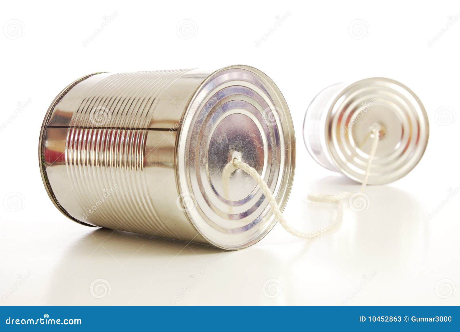 Tin or can telephone stock image. Image of headset, technology 10452863