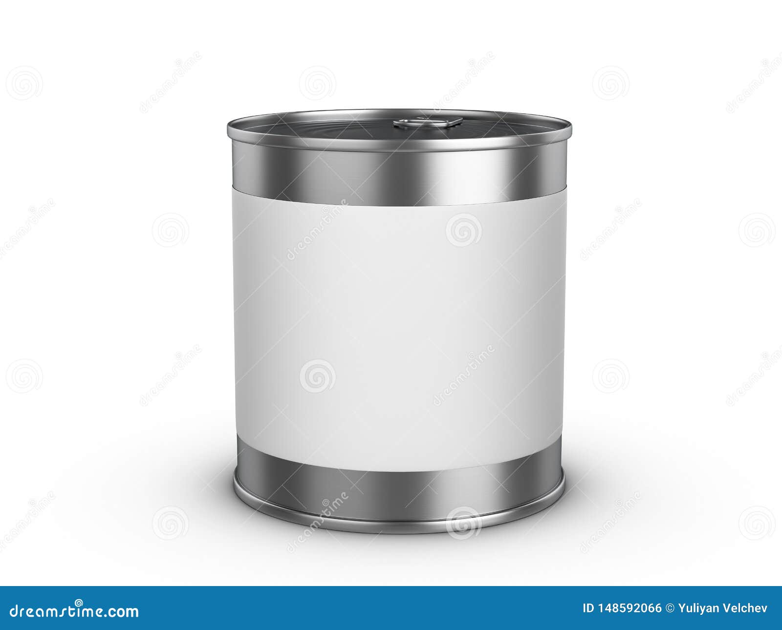 Tin can stock illustration. Illustration of grey, merchandise - 148592066