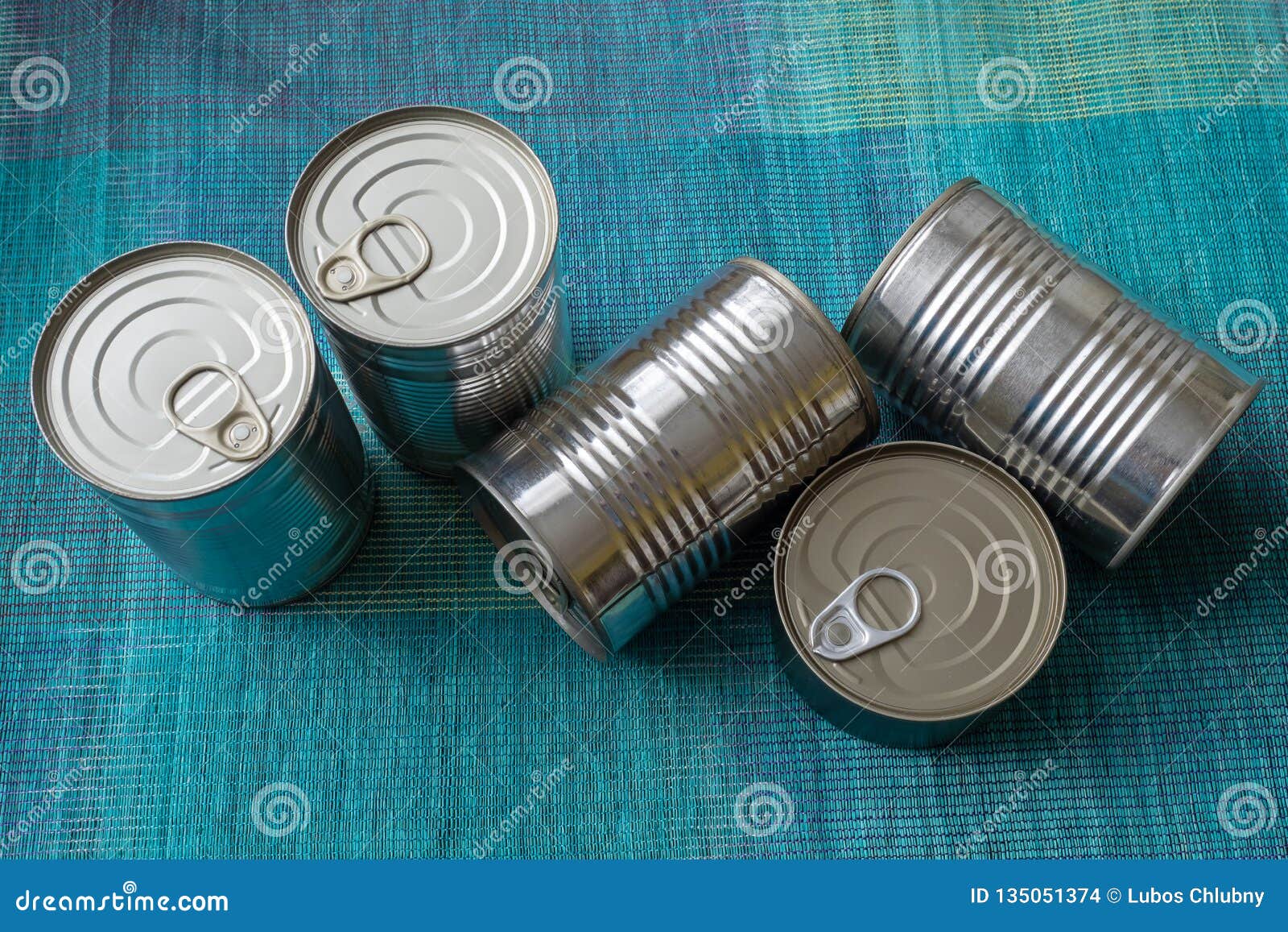 Tin Cans with Food. Conserved Food Stock Photo Image of meal, closed