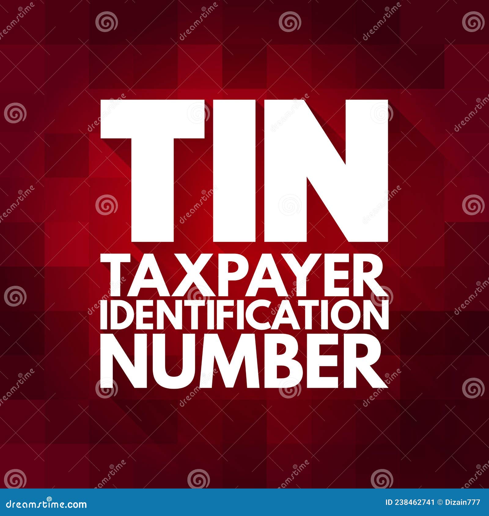 TIN Taxpayer Identification Number Acronym On Notepad, Concept