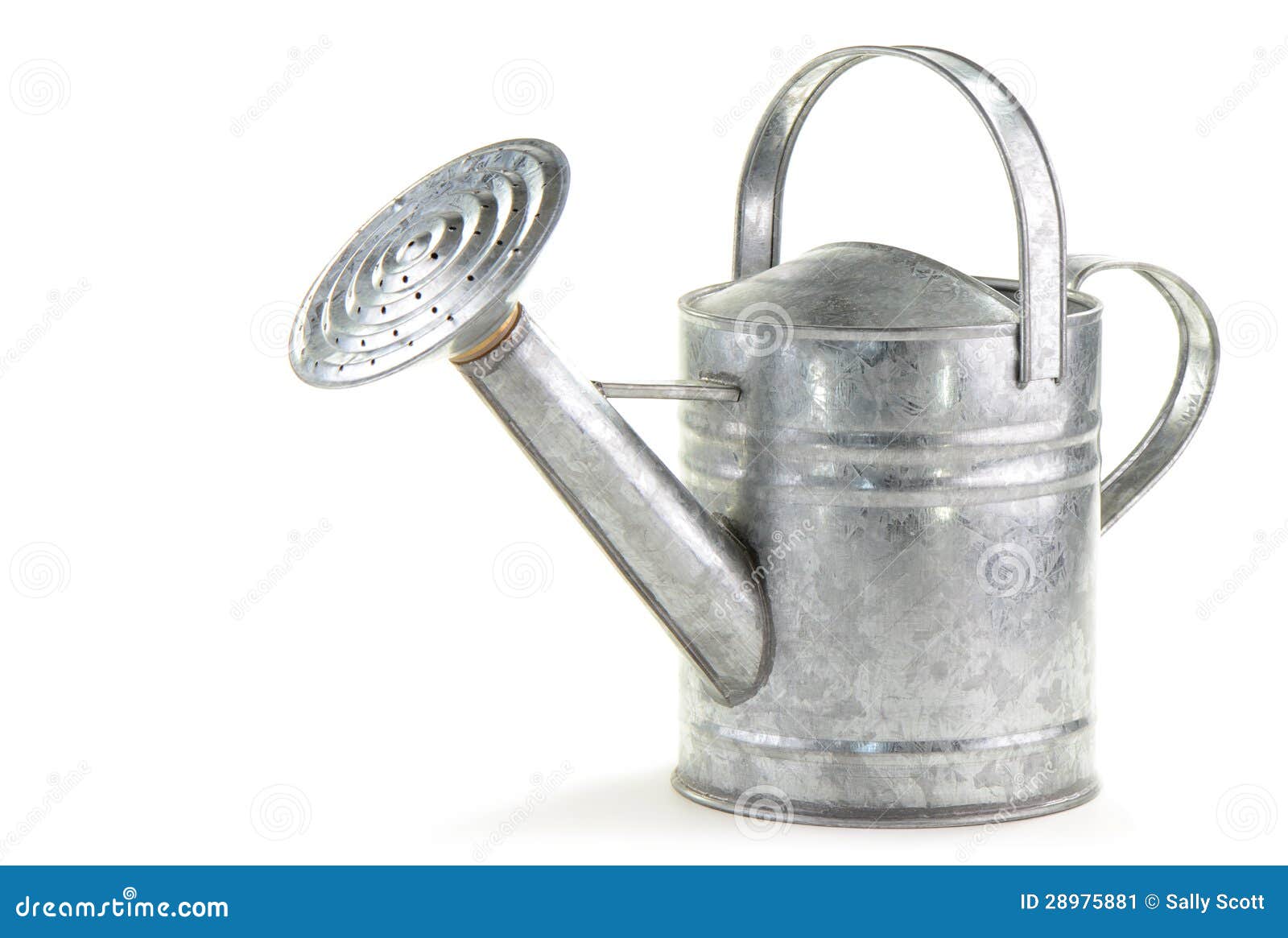 Tin watering can stock image. Image of metal, utensil 28975881