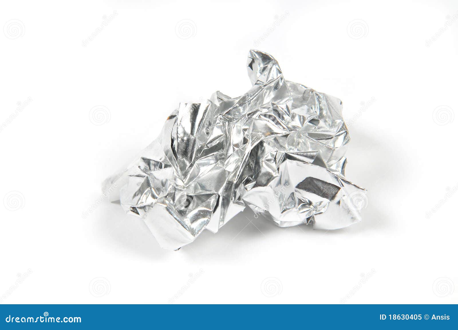 Tinfoil Ball stock image. Image of matte, closeup, reflect 18630405
