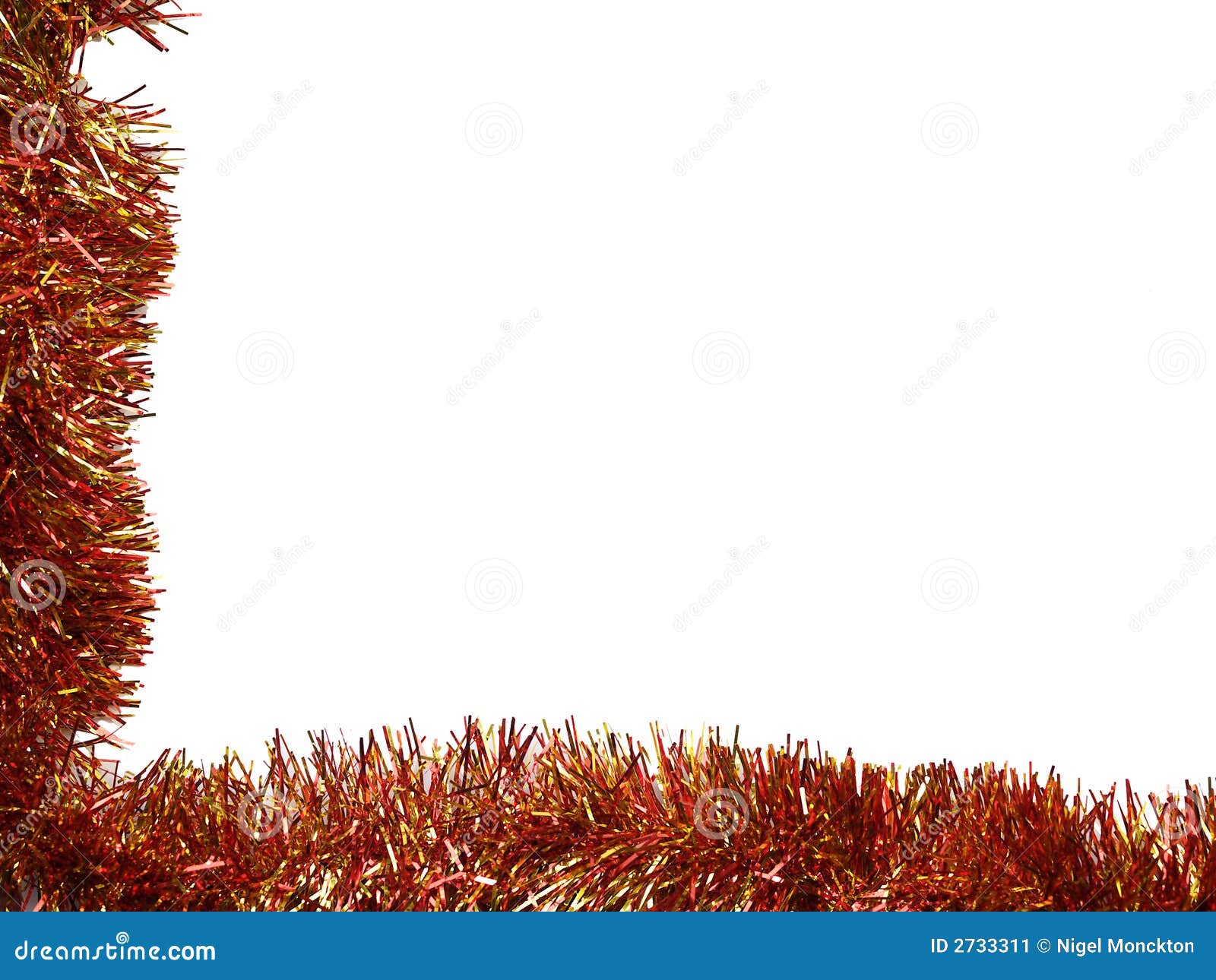 Tinsel borders collection stock image. Image of christmas 2733311
