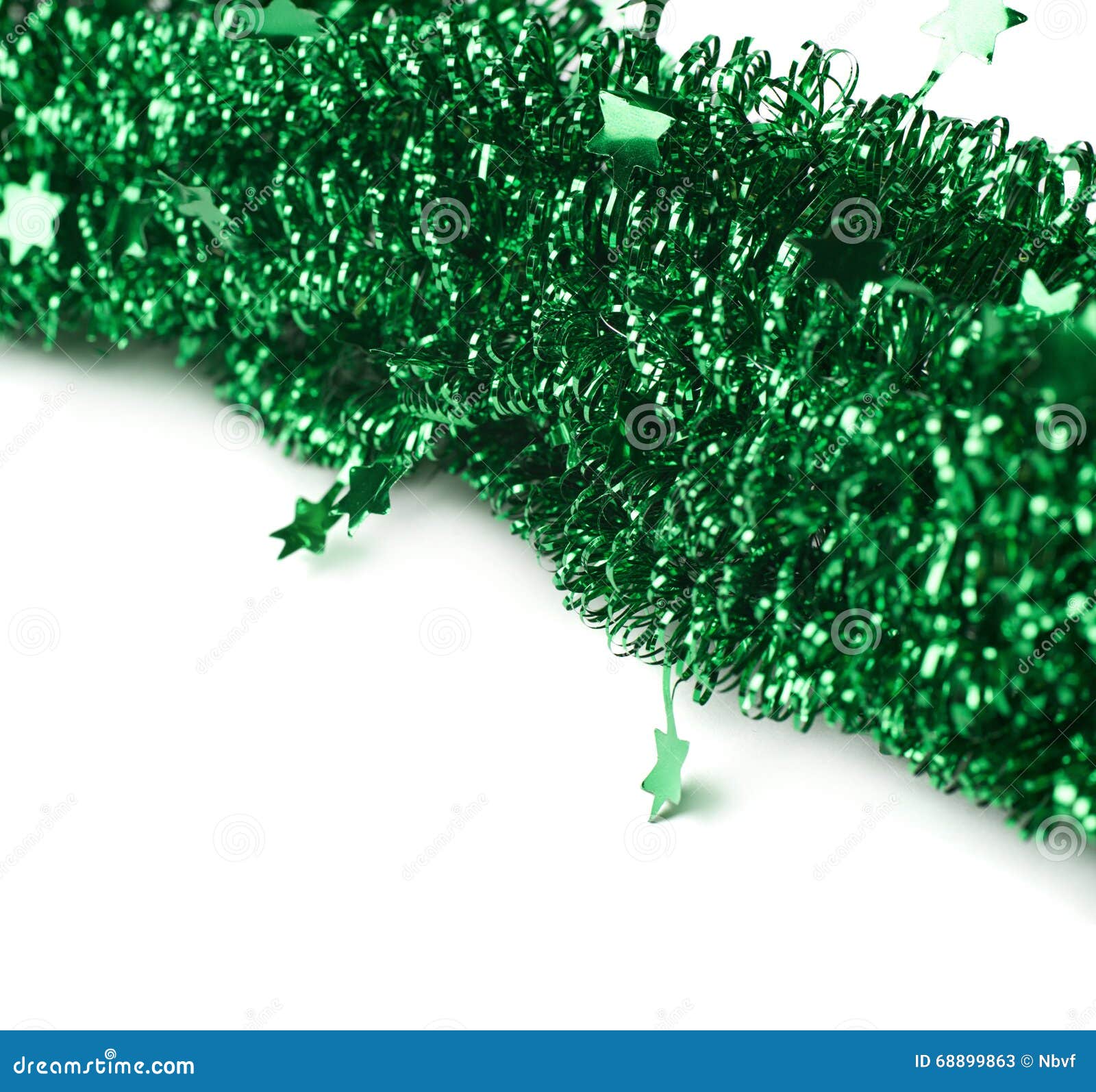Tinsel Garland Background Composition Stock Image Image of design, holiday 68899863