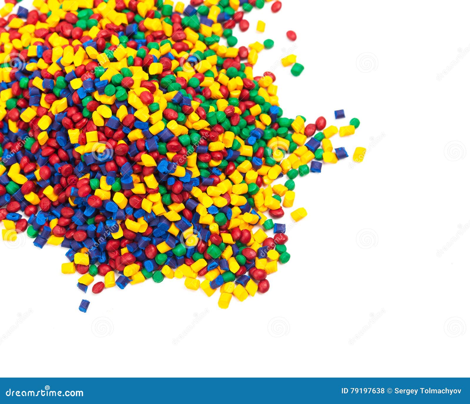Tinted plastic granulate stock photo. Image of color 79197638