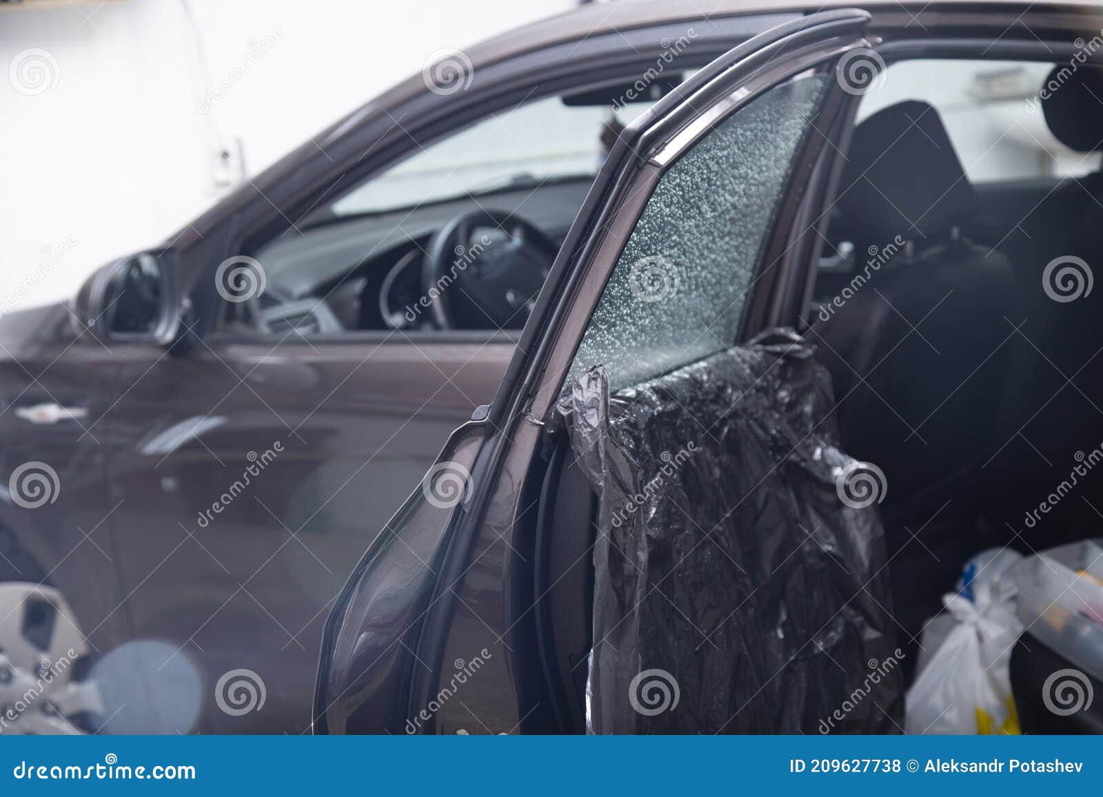 Tinting of Car Windows.Window Film for Car Stock Photo Image of tint