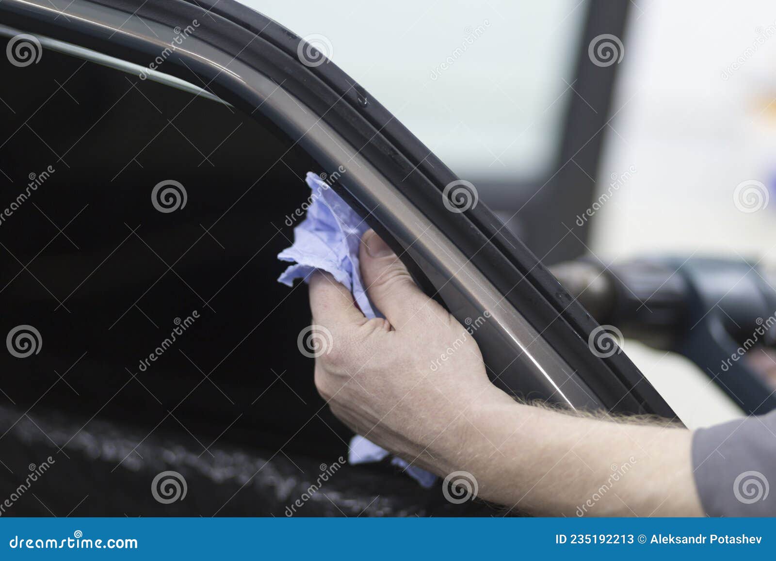 Tinting of Car Windows.Window Film for Car Stock Image Image of