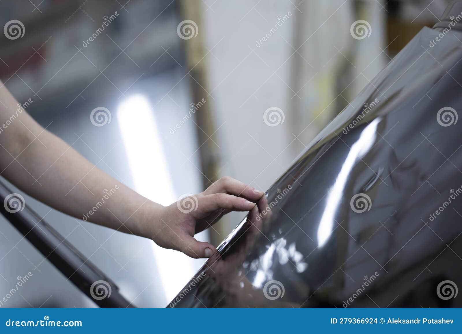 Tinting of Car Windows.Window Film for Car Stock Photo Image of