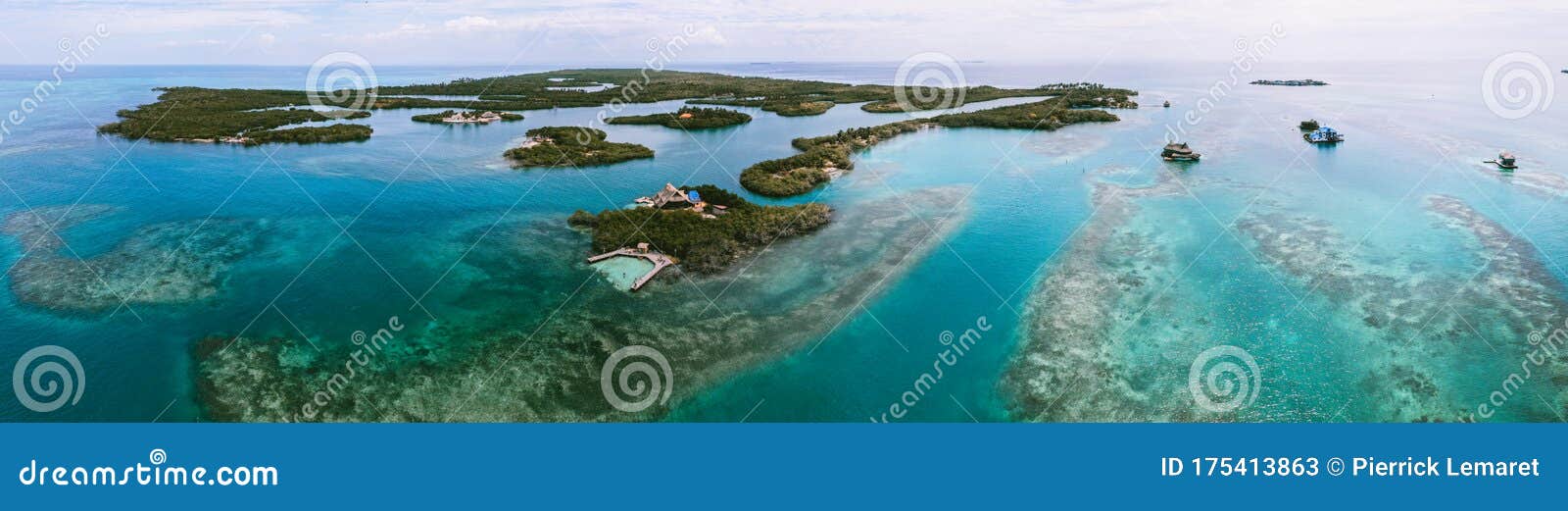 tintinpan and isla mucura in san bernardo islands, on colombia`s caribbean coast