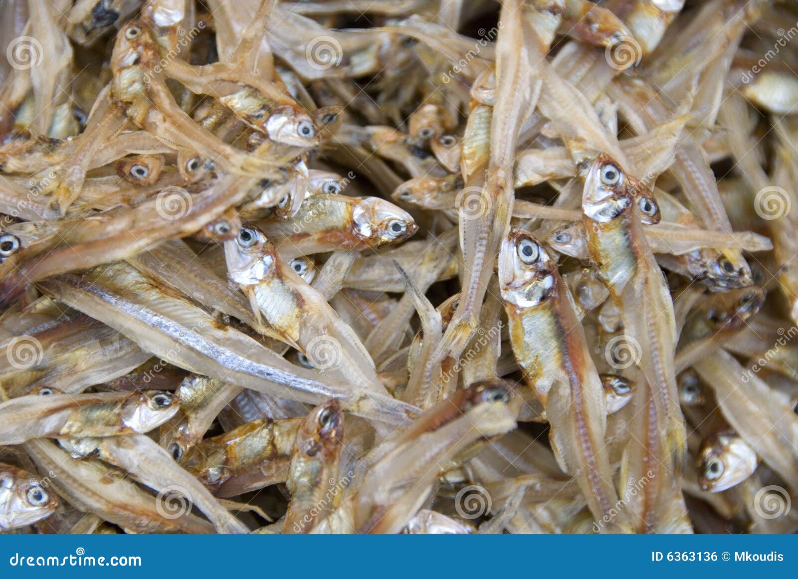 Tiny Dried Fish stock photo. Image of vertebrae, gourmet 6363136