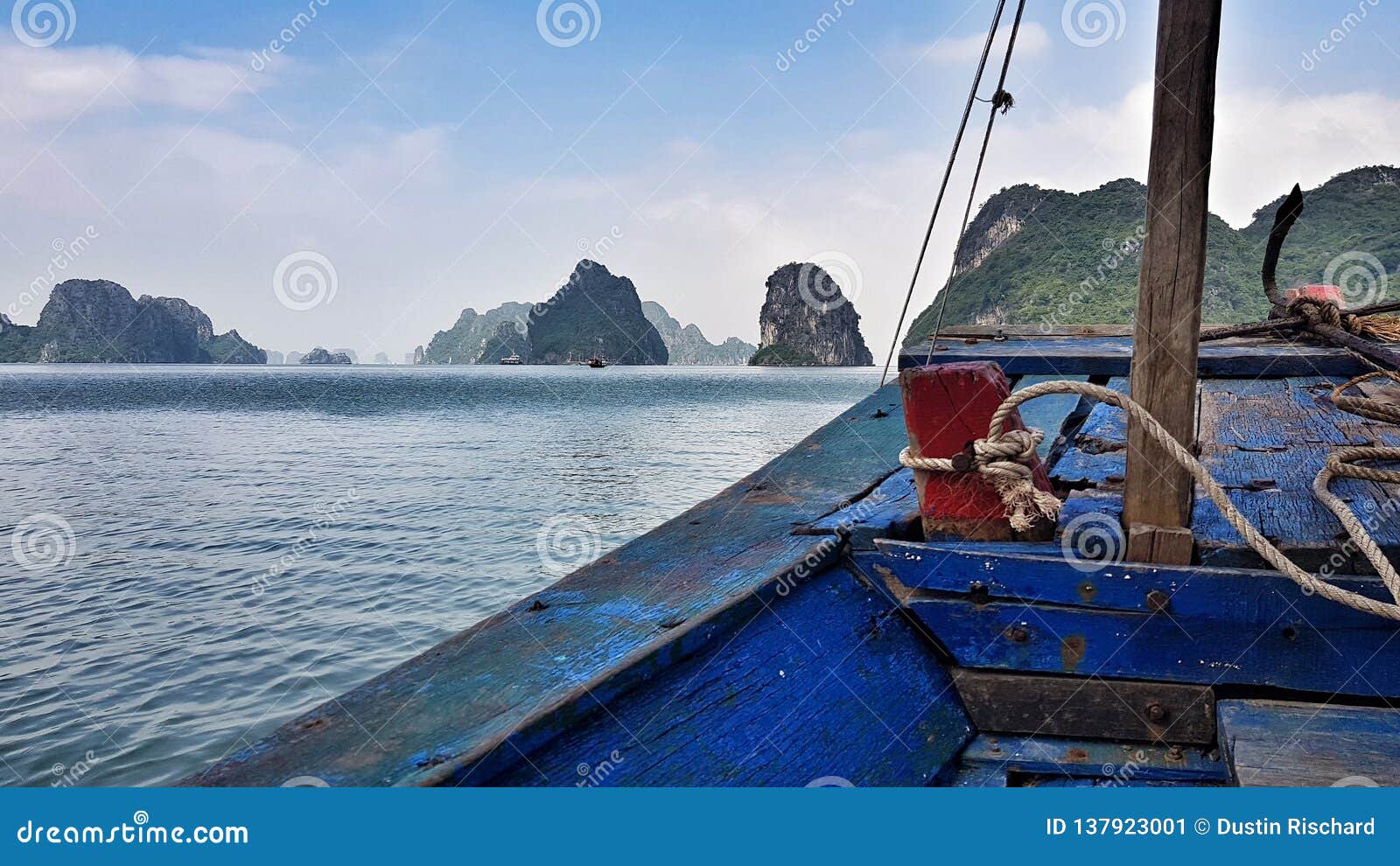 Tiny Ferry from Cat Ba To Ha Long Stock Image Image of ferry, halong