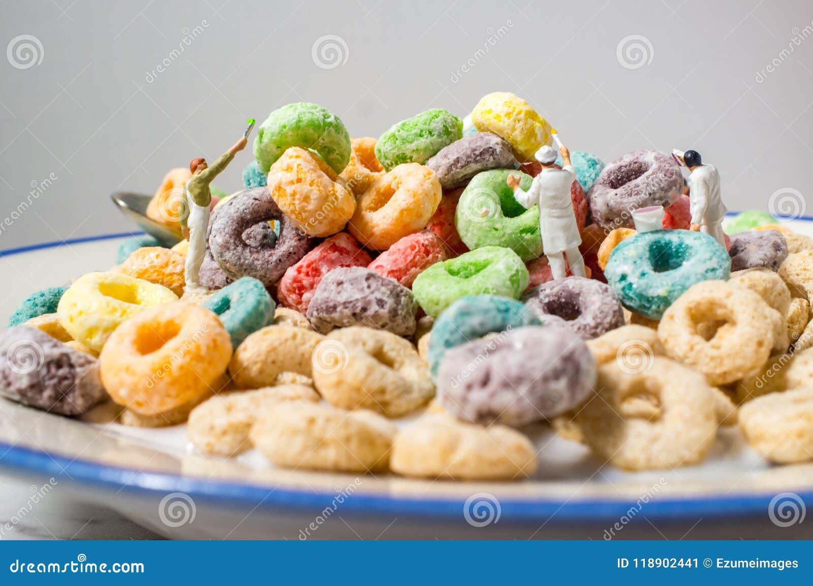 Painting Crew Cereal stock image. Image of cereal, paint 118902441