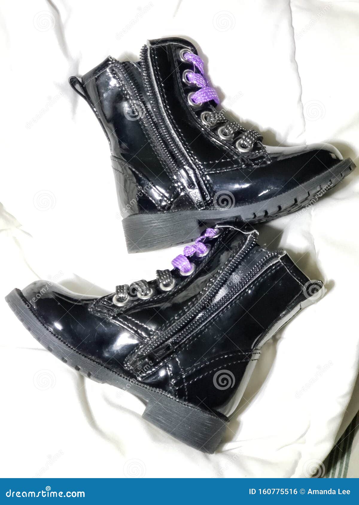 little girl patent leather boots