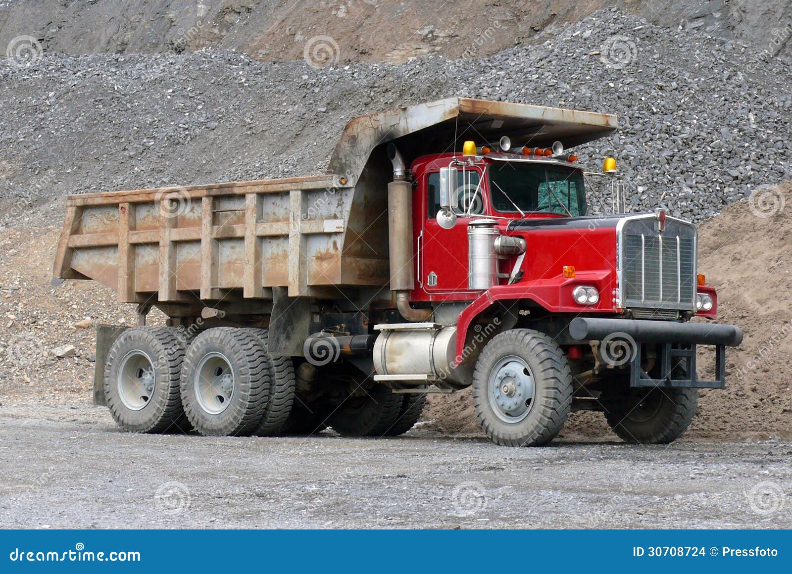 Tip truck stock photo. Image of design, articulated, driving 30708724
