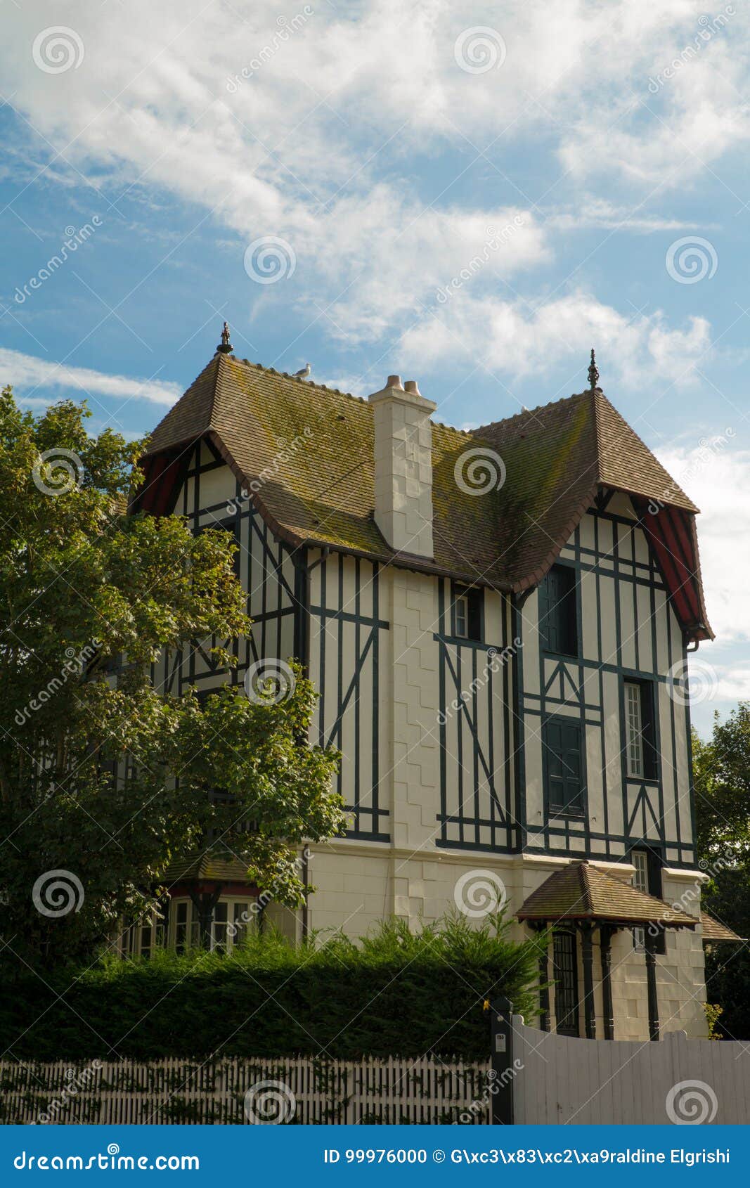 Typical house of Normandy stock photo. Image of france 99976000