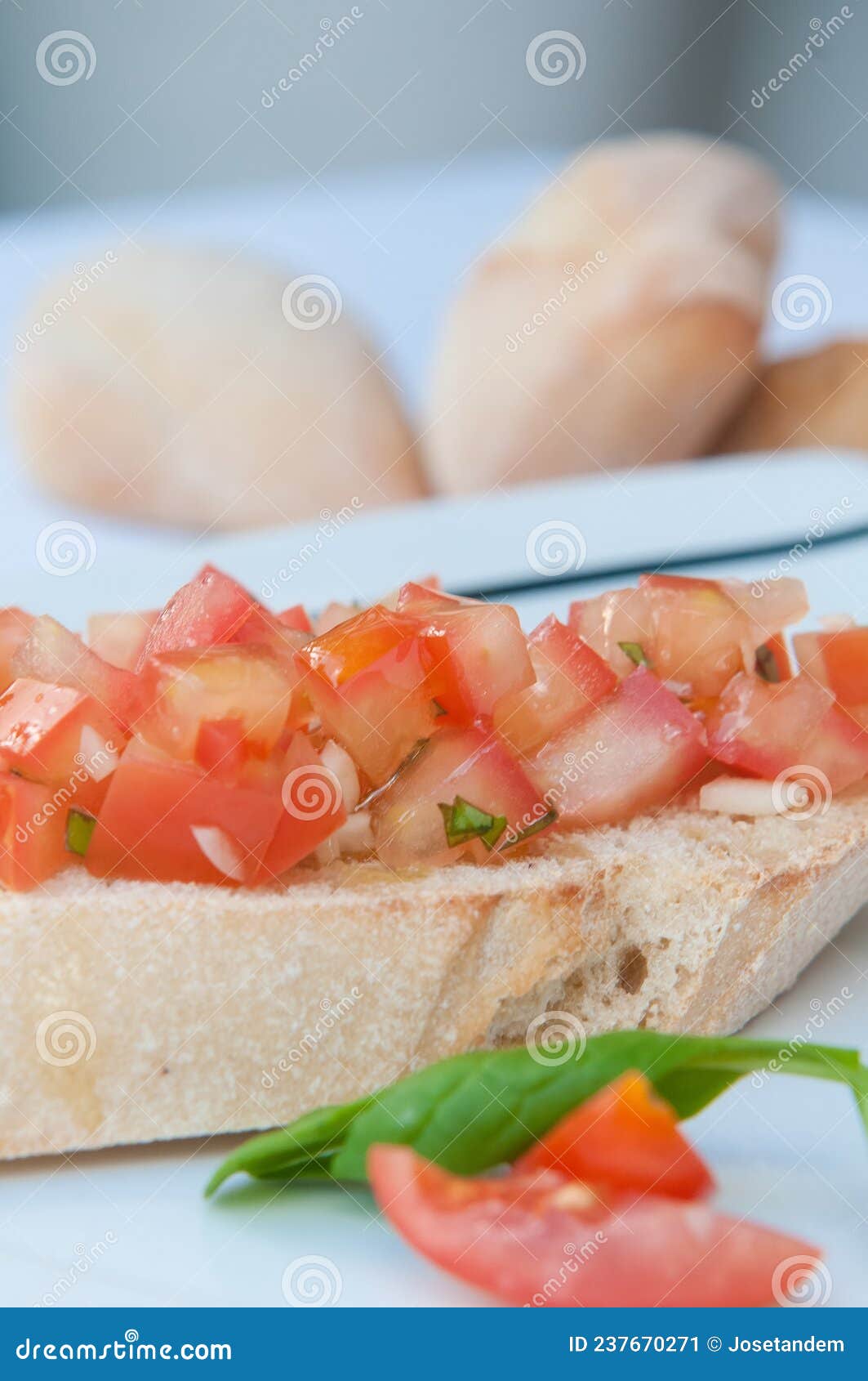 Tipical Tomatoes and Bread from Spain Stock Image Image of diet