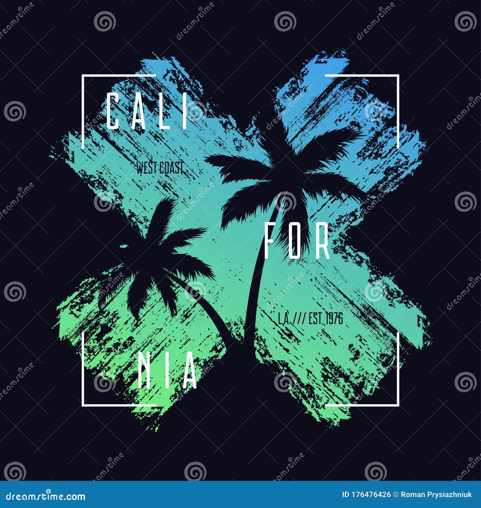Design de palmeiras de fundo de venda