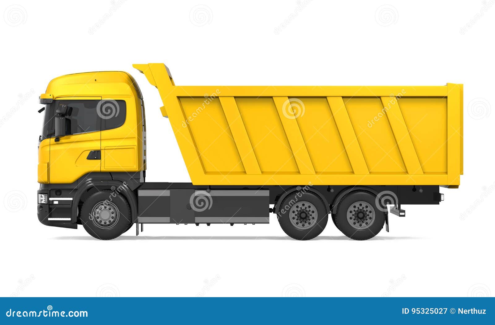 Tipper Dump Truck Isolated stock illustration. Illustration of dumper - 95325027