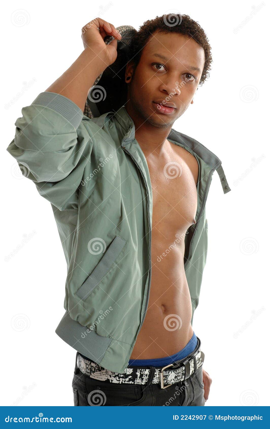 Tipping Hat stock image. Image of bare, chest, people 2242907