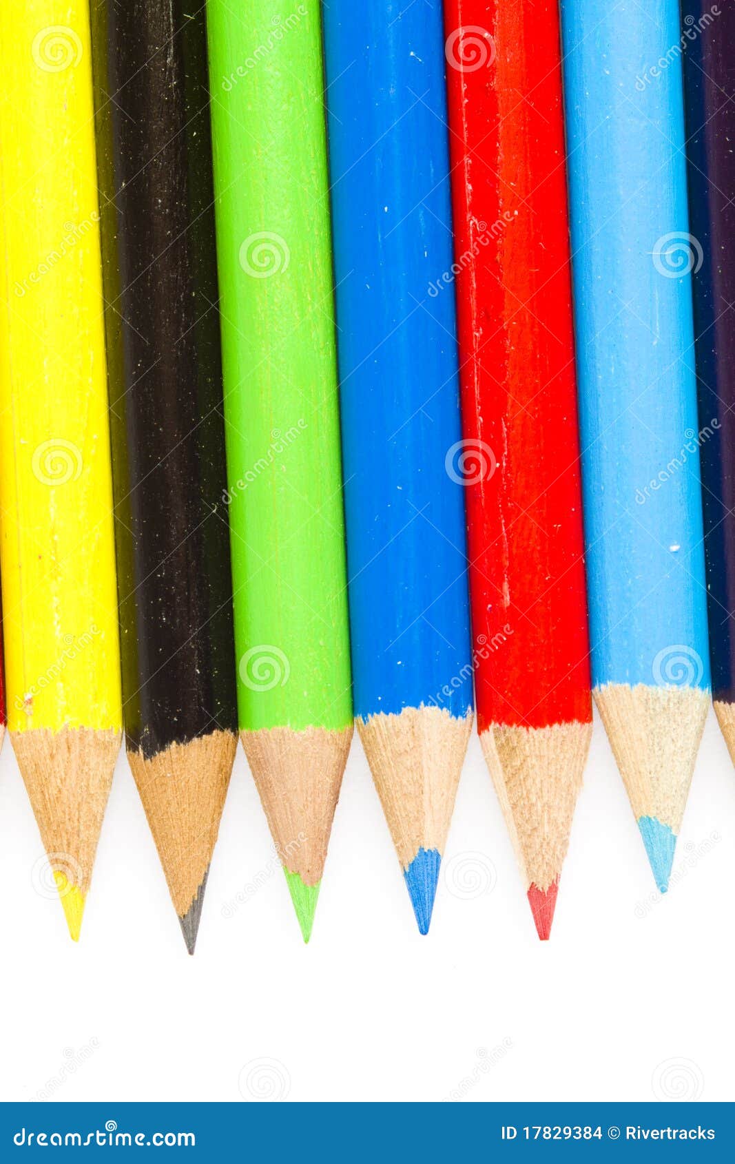 Tips of Coloring Drawing Pencils Stock Photo Image of cylinder, teach