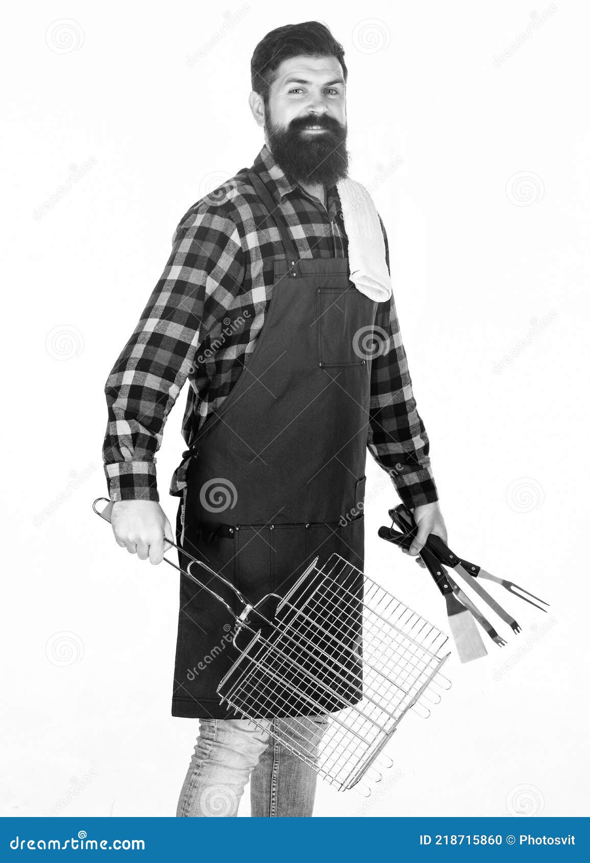 Tips For Cooking Meat Barbecue Season Bearded Hipster Wear Apron For Barbecue Roasting And 