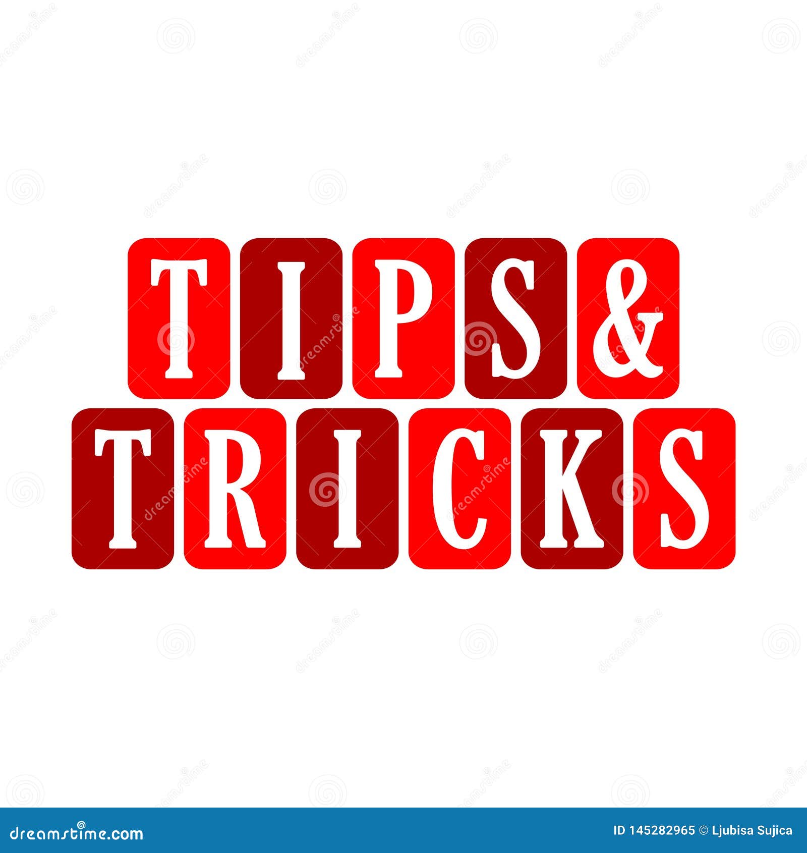 Tips And Tricks Sign, Icon Or Logo Stock Illustration