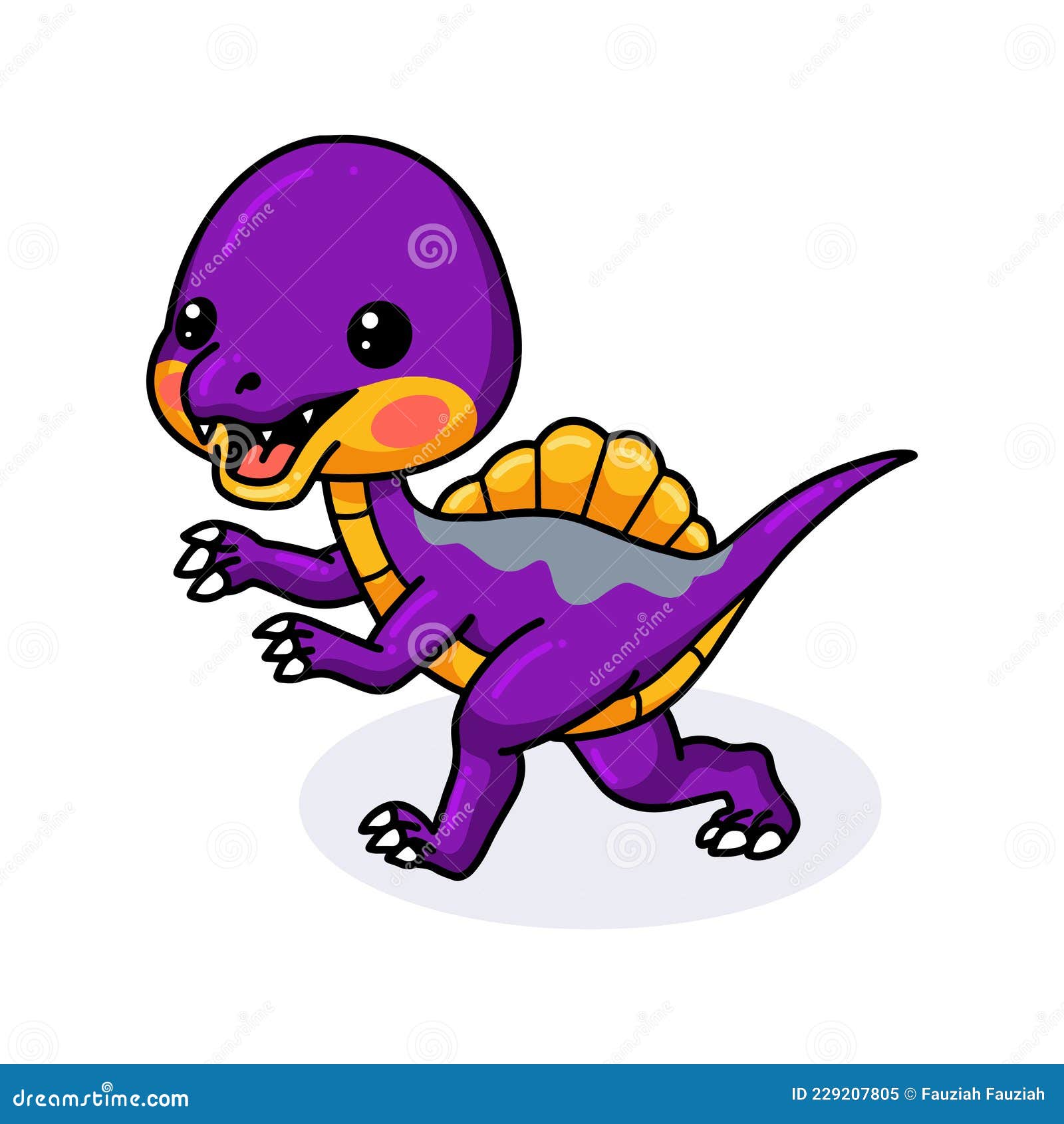 Tira Cómica De Un Pequeño Dinosaurio Morado Ilustración del Vector -  Ilustración de mascota, continuar: 229207805