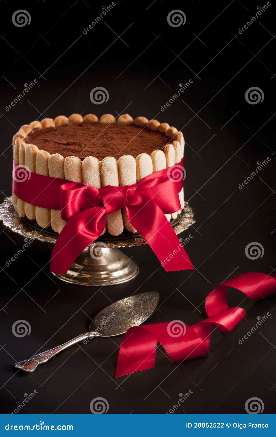 Tiramisu Cake Stock Photo Image Of Ladyfingers Silver