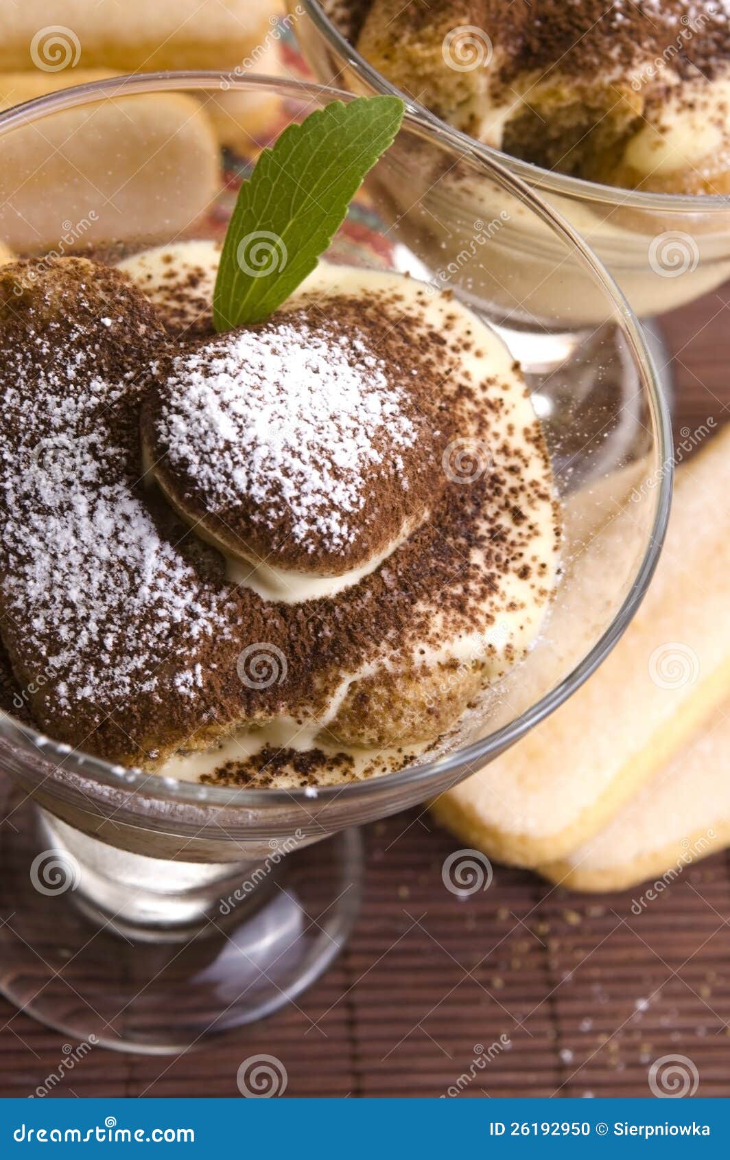 Tiramisu Dessert stock photo. Image of single, cream - 26192950