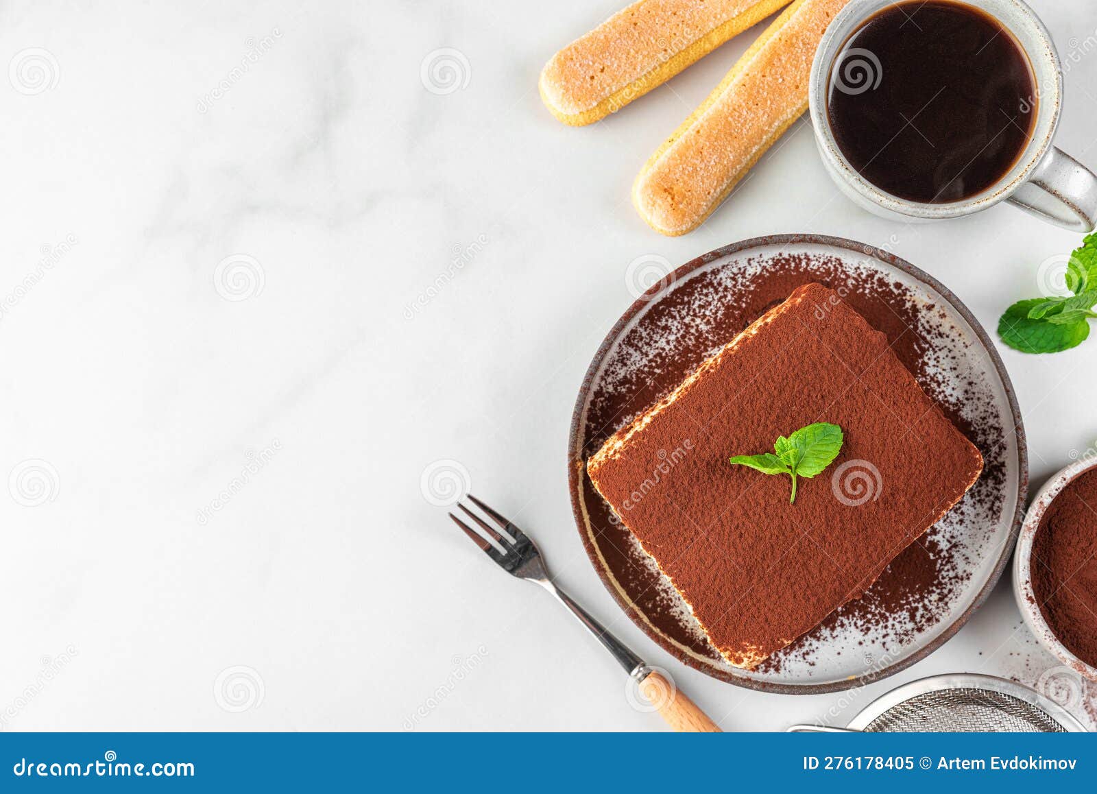 Tiramisu Dessert Italien Traditionnel Dans Un Verre