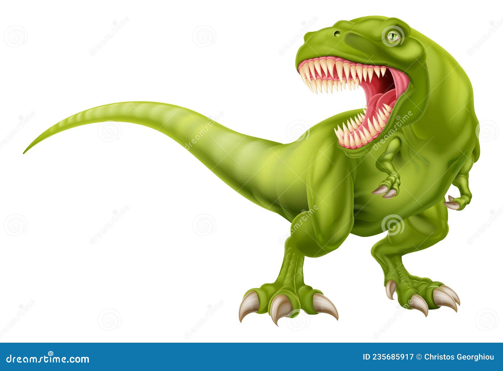 Tirannosaurus T Rex Dinosaur Dibujos Animados Ilustración del Vector -  Ilustración de fondo, enojado: 235685917