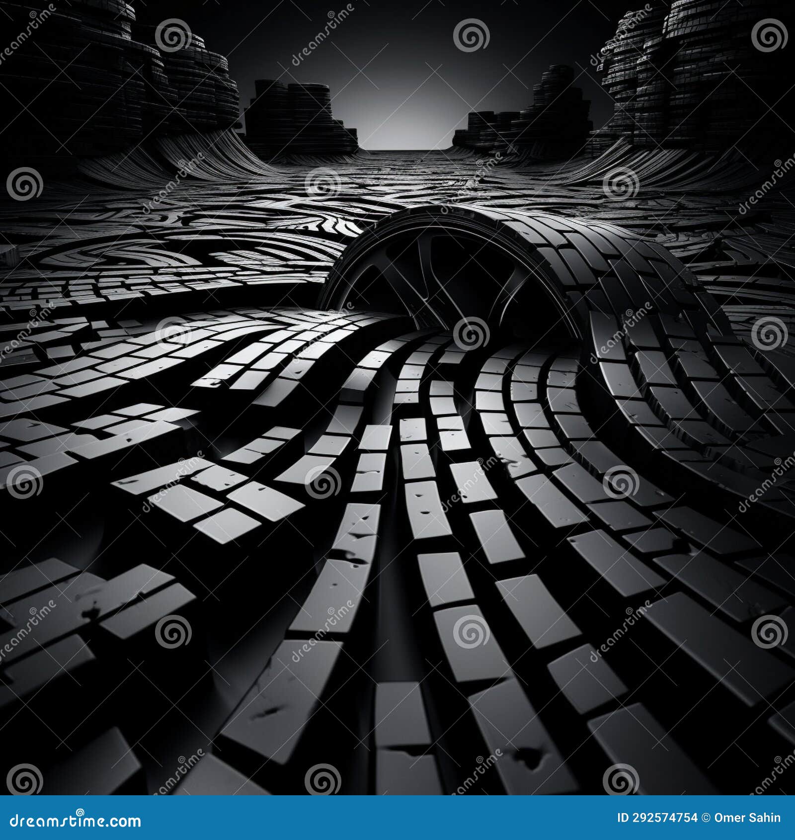 tire archi-textures: the sculpture of speed