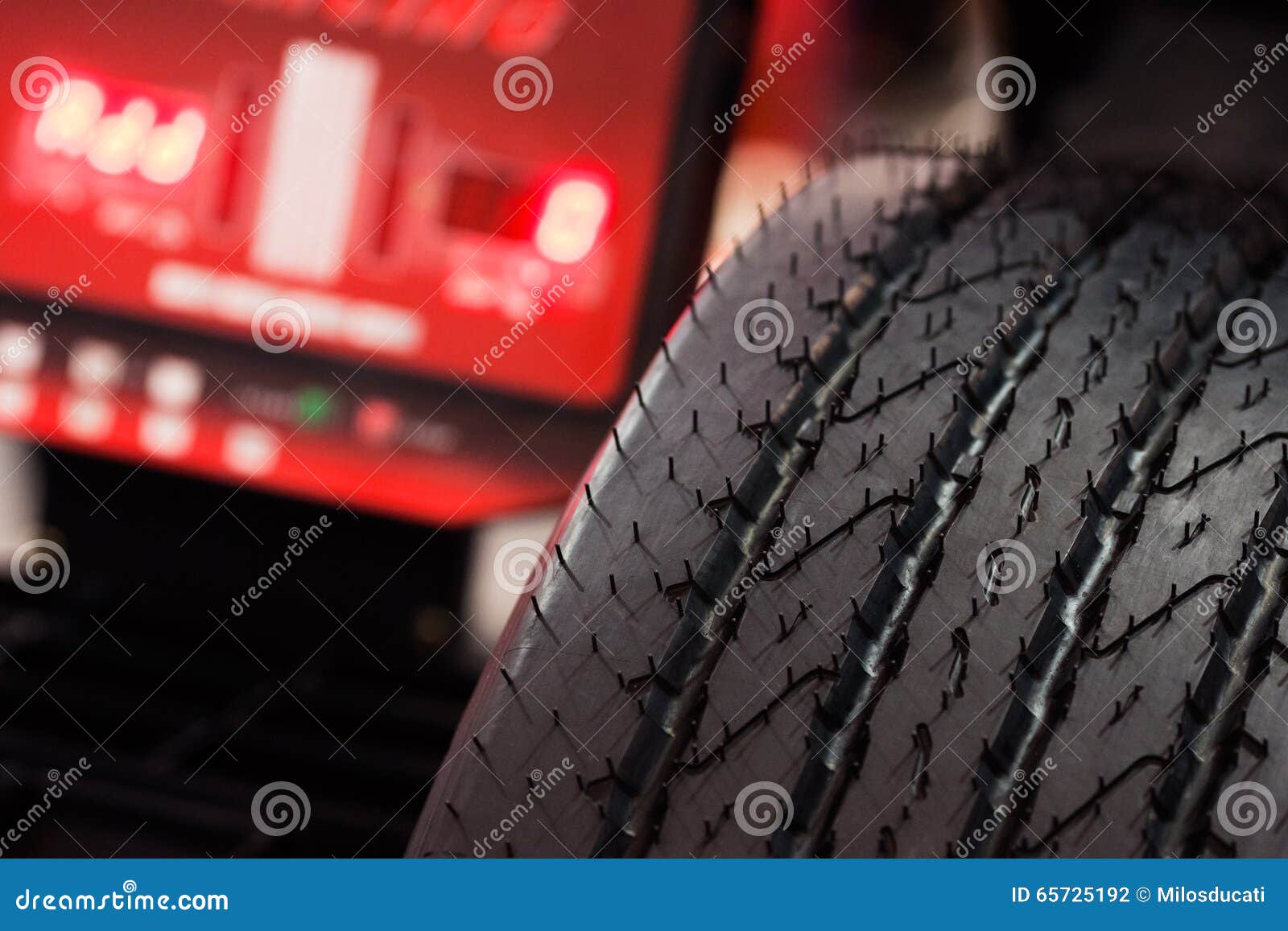 Tire check stock photo. Image of industry, machine, balance 65725192