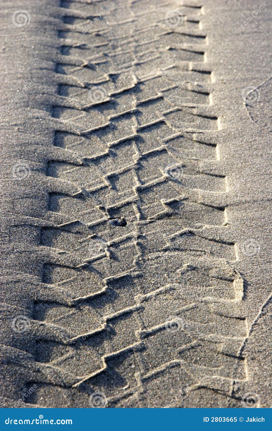 Tire track in the sand stock image. Image of endless, coast 2803665