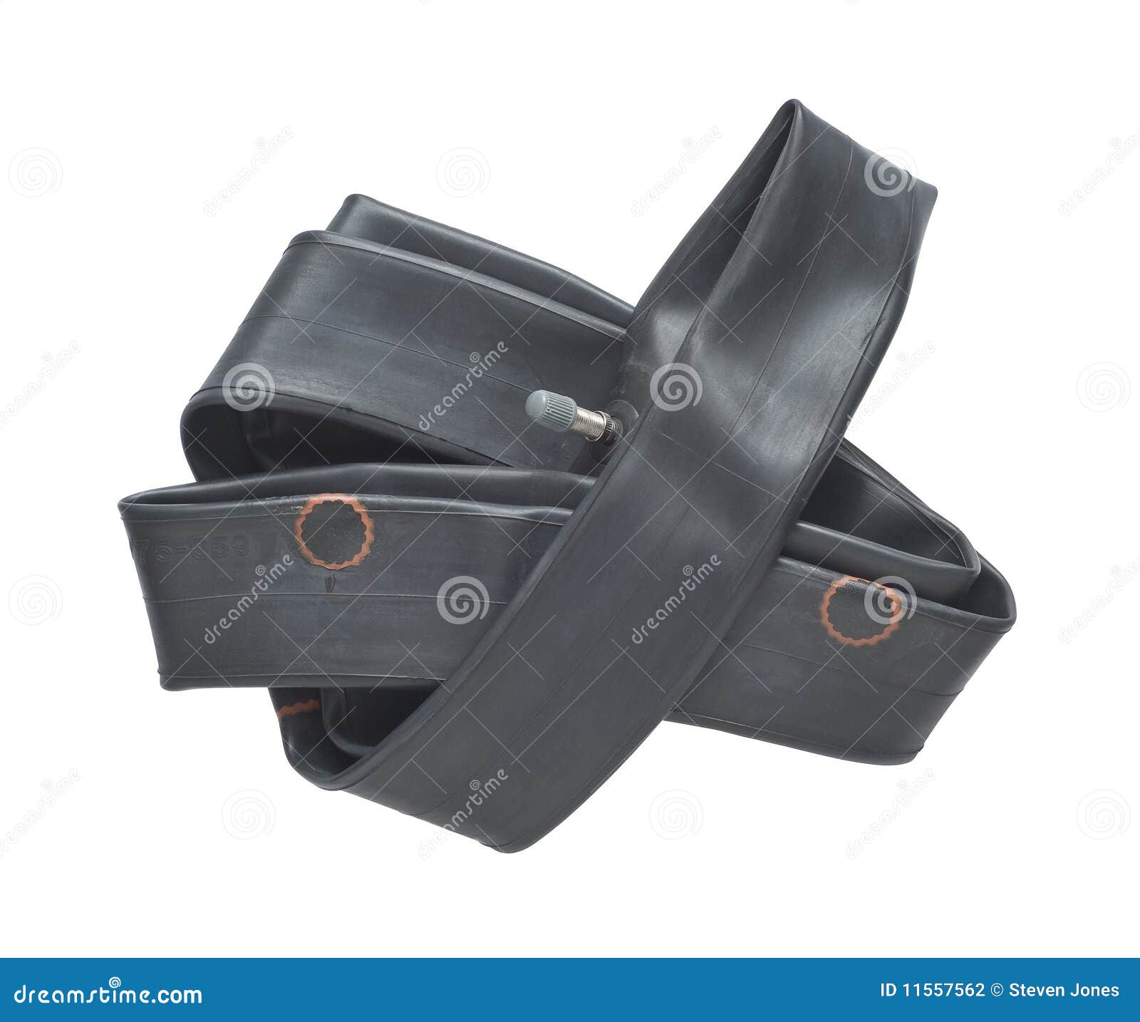 Tire Tube with Patches stock photo. Image of cutout, rubberized 11557562