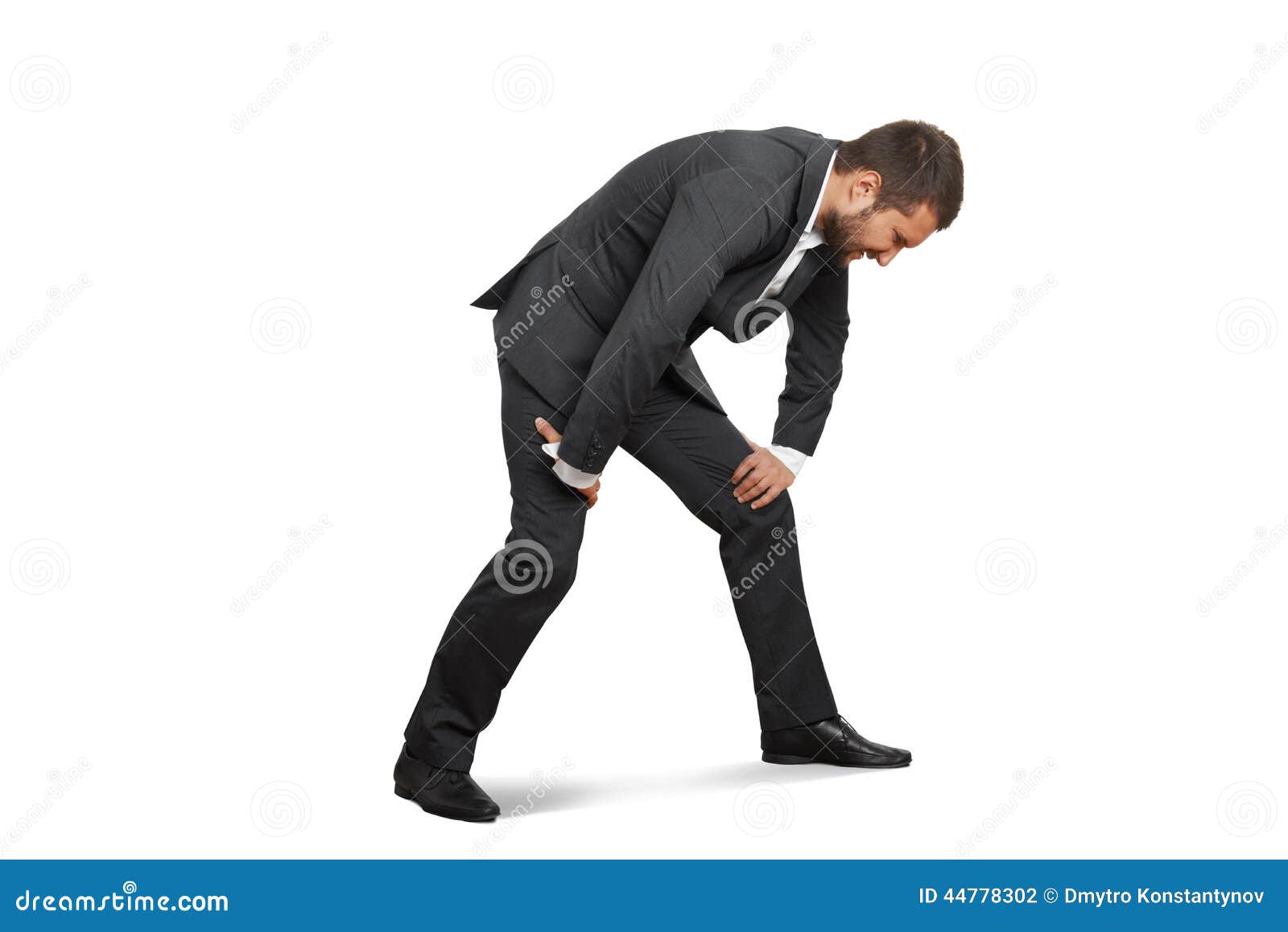 Doubled Over In Pain RoyaltyFree Stock Photo 1937769