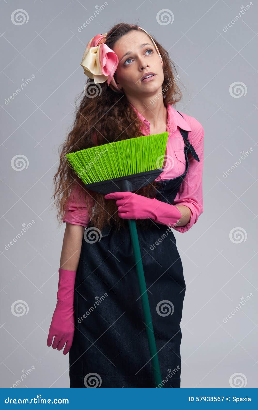 Tired maid stock image. Image of housewife, chores, facial - 57938567