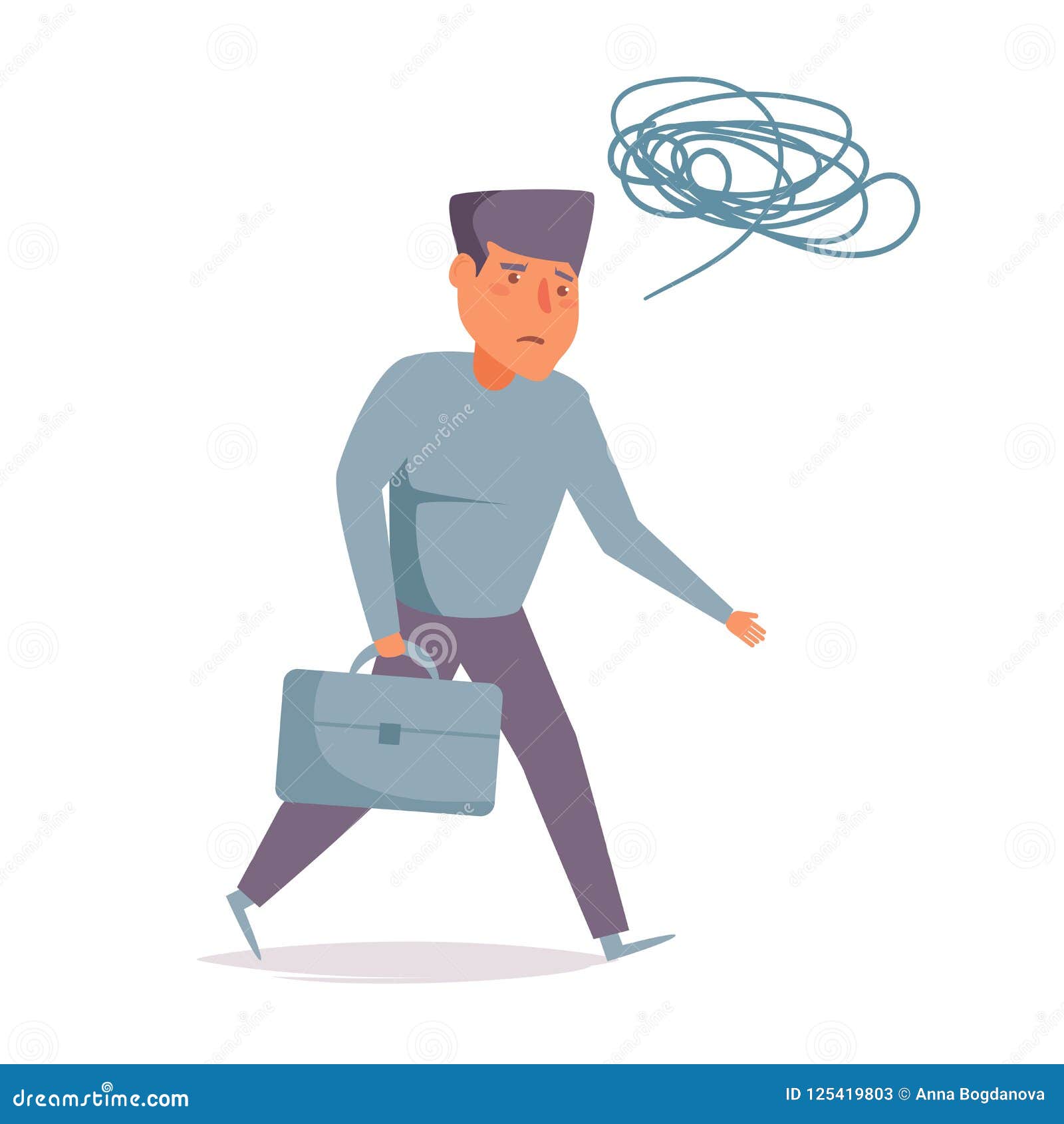 Tired Man Goes Home from Work Vector. Cartoon Stock Vector - Illustration  of manager, background: 125419803
