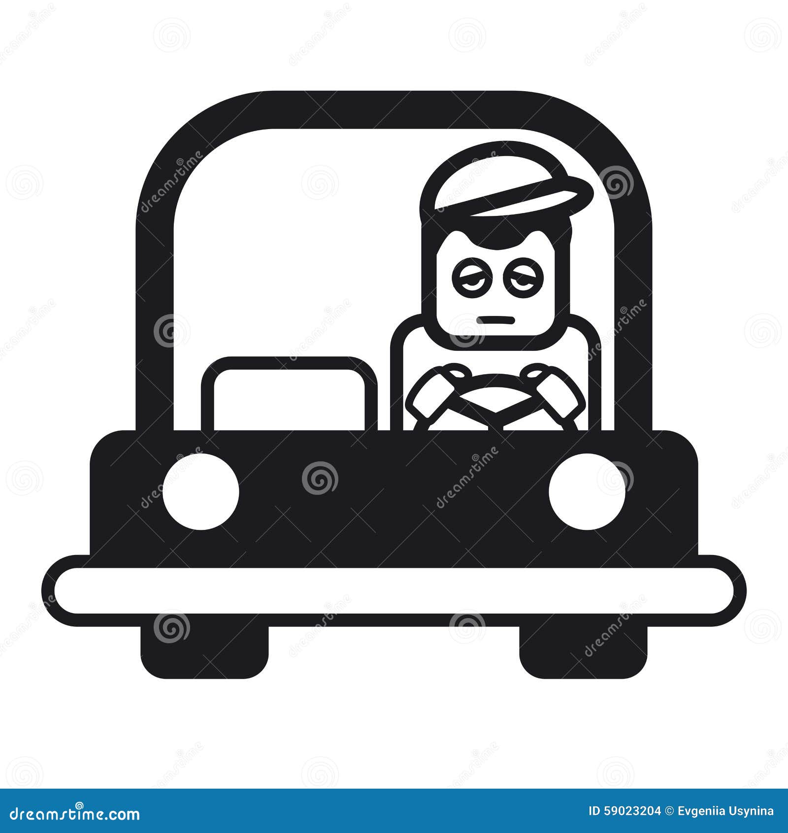 sleepy driver clip art