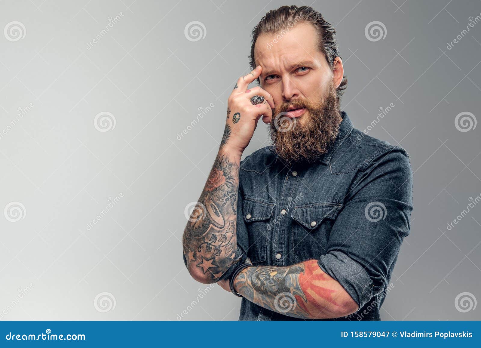 4,328 Tattooed Man Beard Stock Photos - Free & Royalty-Free Stock Photos  from Dreamstime