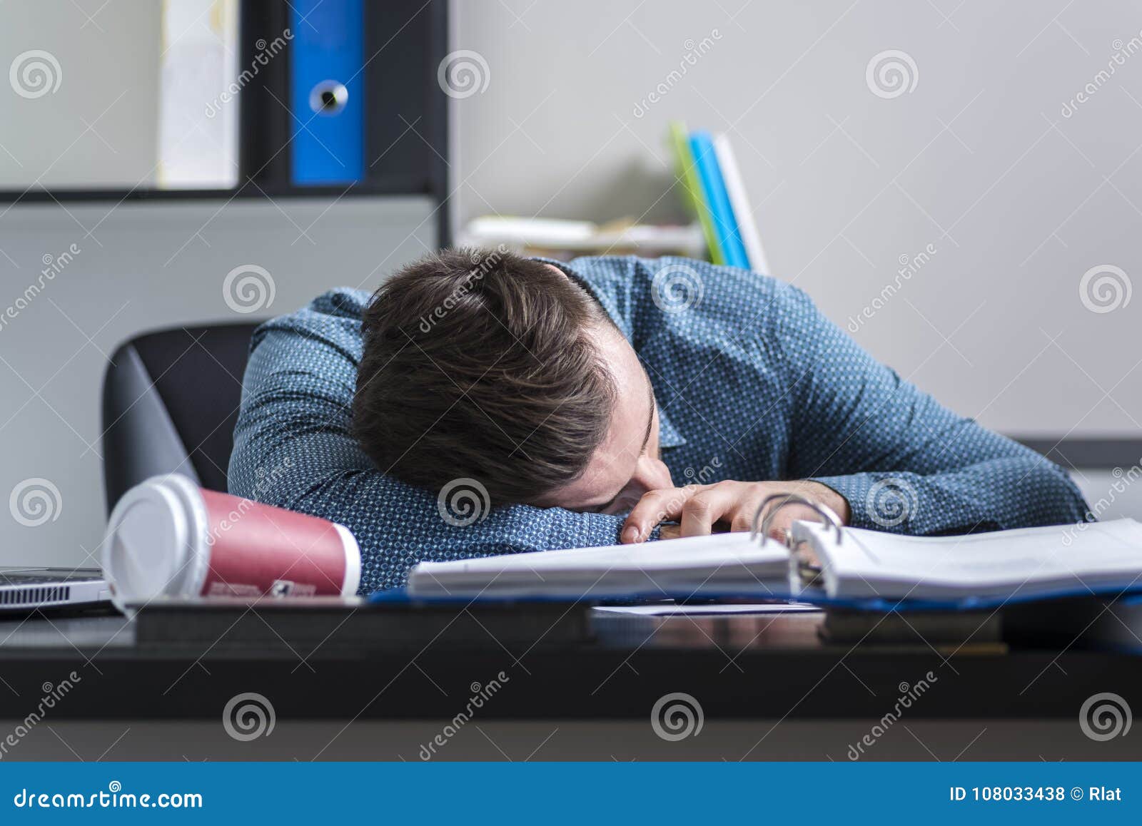 Tired Worker Sleeping At A Desk Stock Photo Image Of Concept
