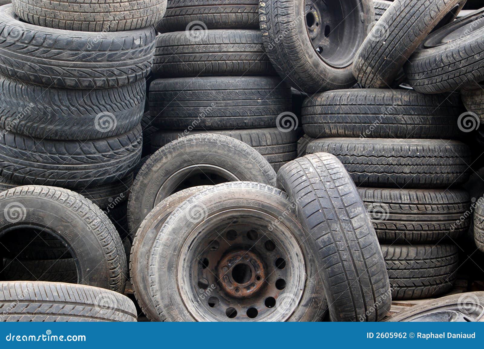 Tires In Scrap Yard Stock Photography Image 2605962