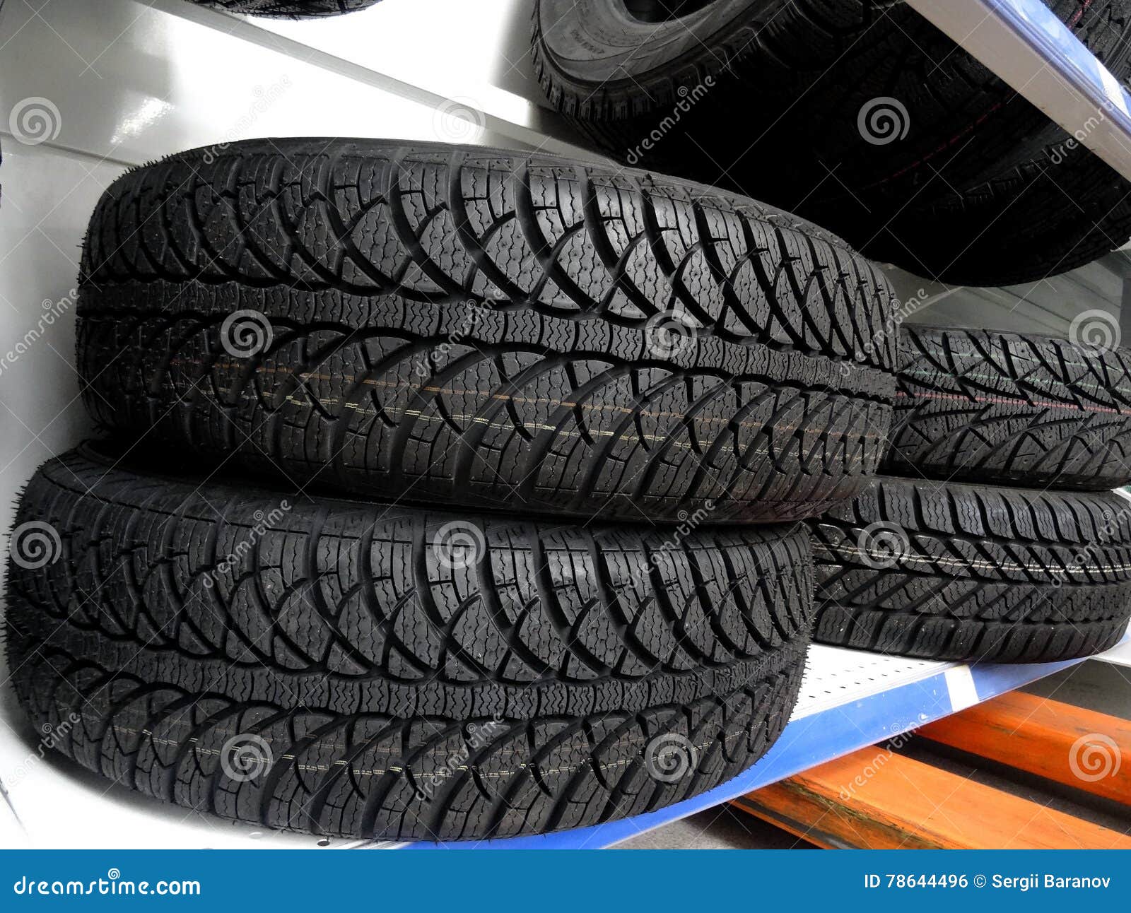 Tires Shop. Tread Blocks And Sipes On New Tires Stock Photo Stock In Tire Shop Tread Tires Shop. Tread Blocks And Sipes On New Tires Stock Photo Stock In Tire Shop Tread