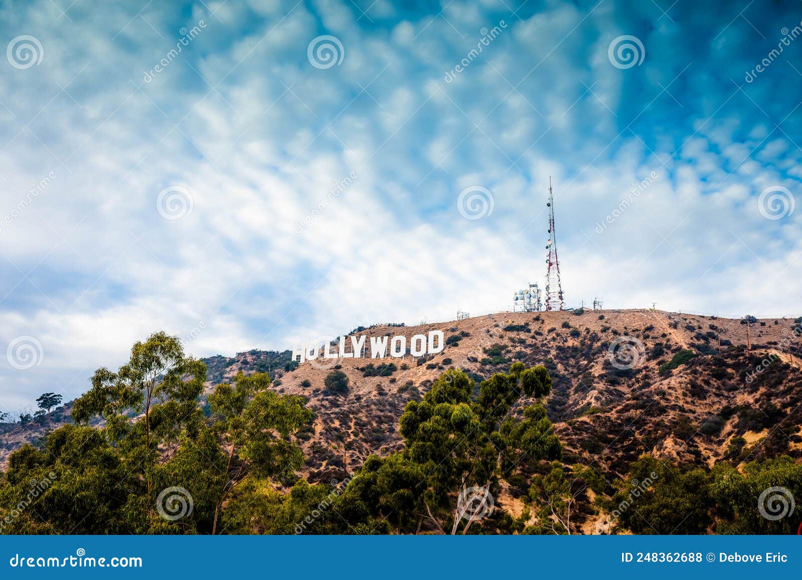 Sinal de Hollywood imagem de stock editorial. Imagem de montanhas