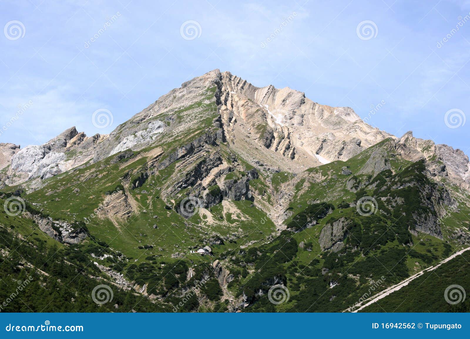 Tirol. Wysokogórskich alps Austria krajobrazowe lechtal góry