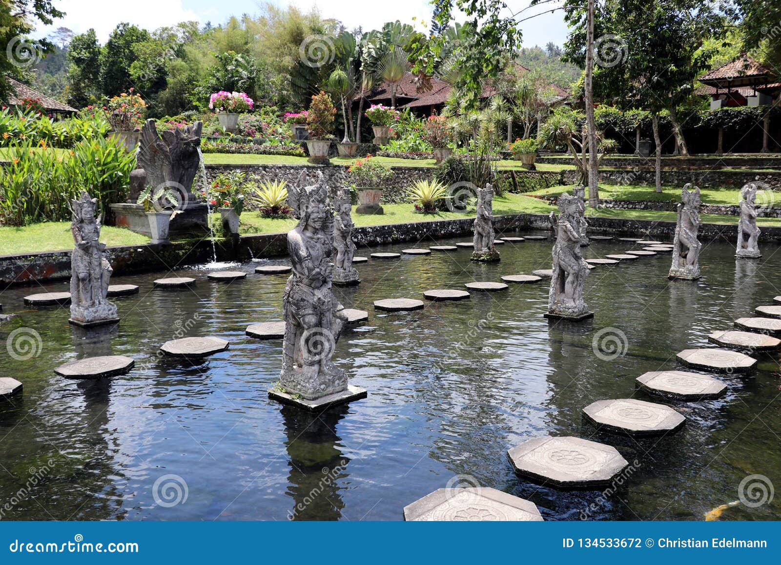 Tirtagangga Water Palace Bali Indonesia Asia Stock Photo Tirtagangga Water Palace Bali Indonesia Asia Stock Photo