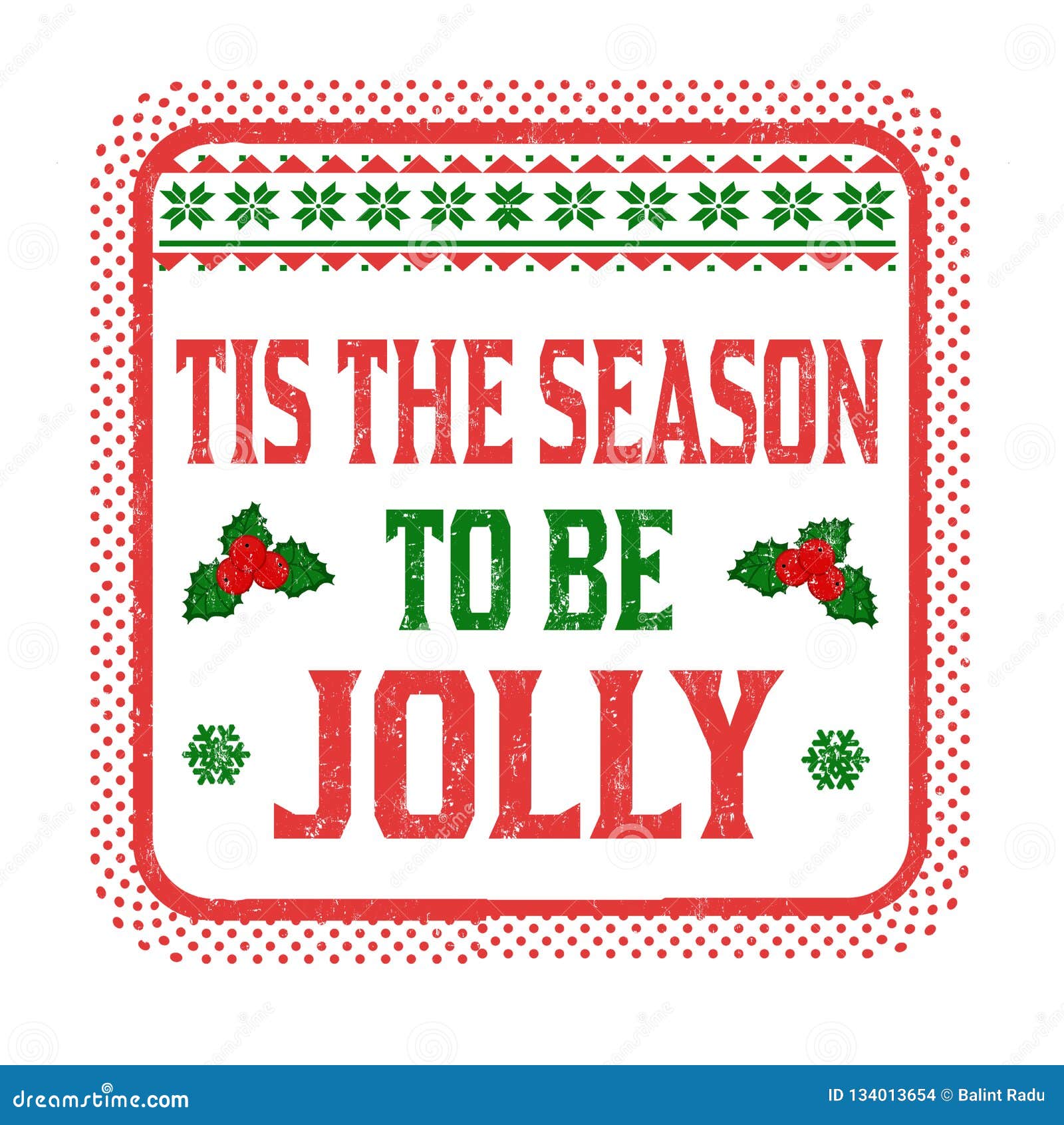 tis the season to be jolly sign or stamp