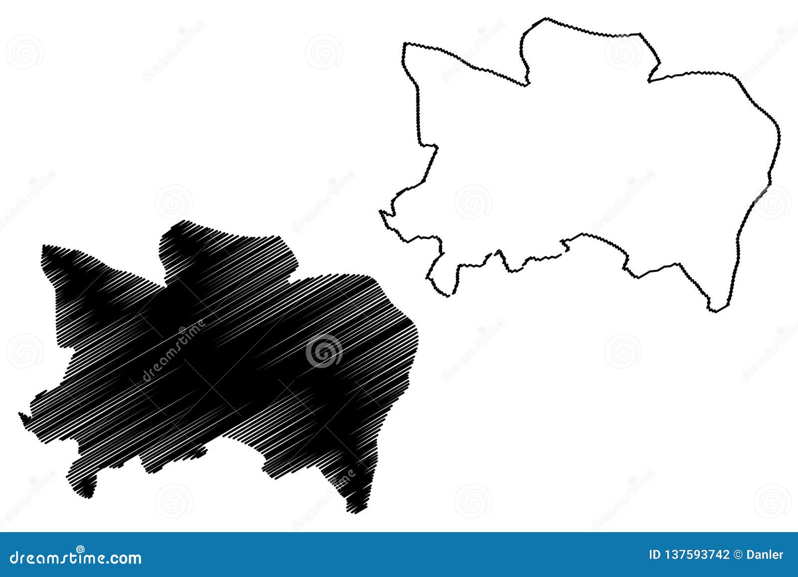 Benue State map vector stock vector. Illustration of background 137593742